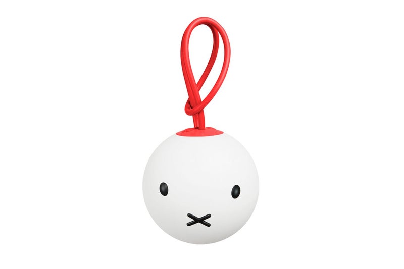 Fatboy Bolleke Hanging Light (Rechargeable) x Miffy | 3 Brightness Levels, USB Charging, IP55 Splashproof, Indoor & Outdoor Ambient Lighting | 100 cm hanging loop, Size - 20 x 20 cm - Red - Image 1